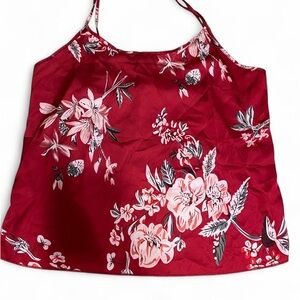 Floral Red Women's Top